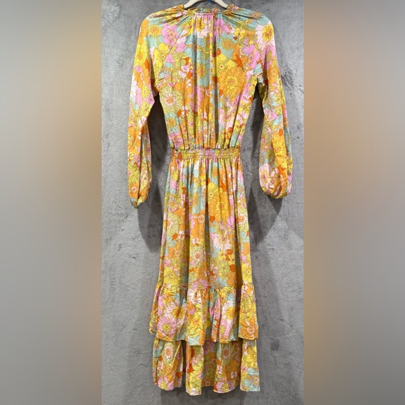 Show Me Your Mumu Cait Midi Dress Size XS In Groovy Blooms - Picture 7 of 8